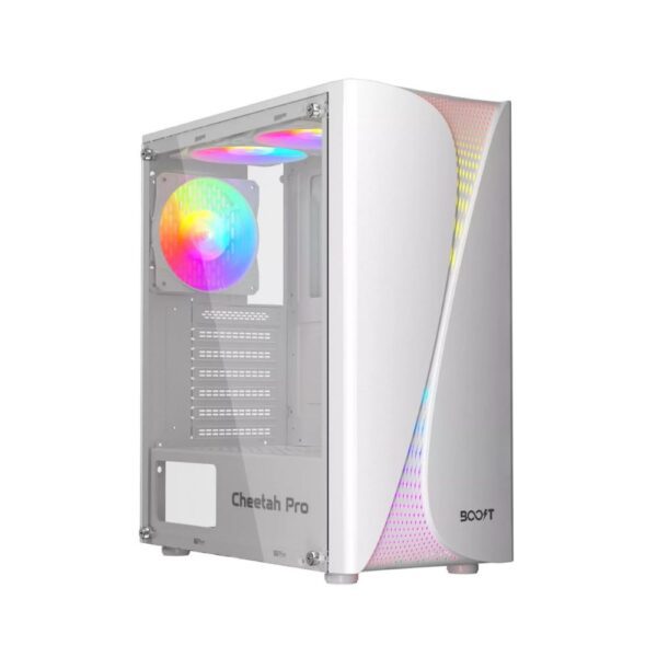 Cheetah Pro Gaming PC Casing White