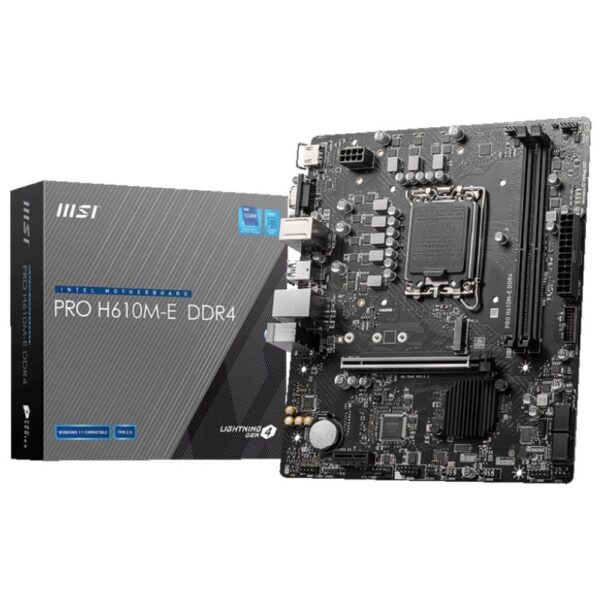 MSI PRO H610M-E DDR4 Intel 12th Gen microATX Motherboard Price in Pakistan