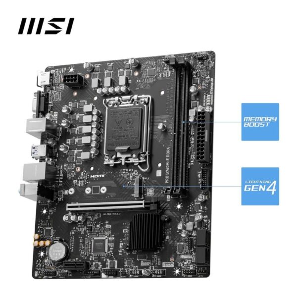 MSI Pro B760M-E DDR4 Intel 12/13th Gen microATX Motherboard Price In Pakistan