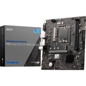 MSI Pro H610M-G Wifi DDR4 Intel 12/13/14th Gen microATX Motherboard Price in Pakistan