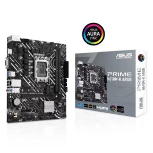 Asus Prime H610M-K ARGB DDR5 Intel 12/13/14th Gen microATX Motherboard Price in Pakistan