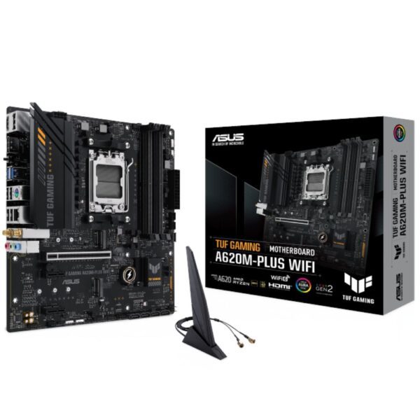 Asus Tuf Gaming A620M-Plus Wifi DDR5 AMD AM5 microATX Motherboard Price In Pakistan